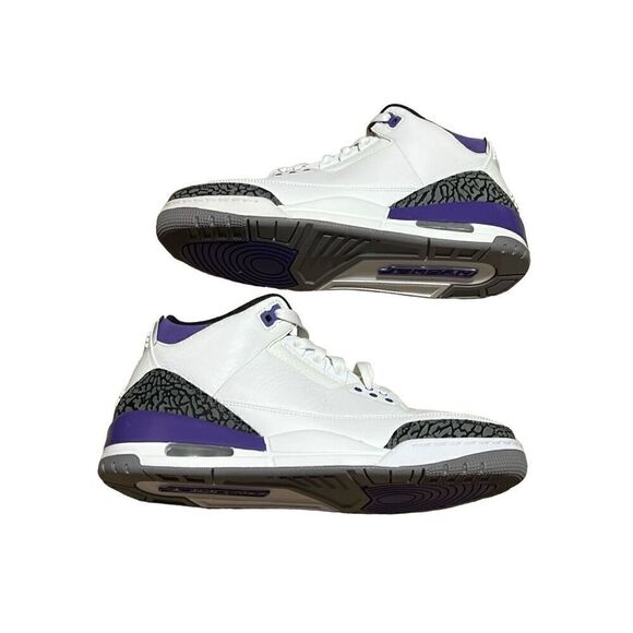 Air Jordan 3 Retro Mid Dark Iris Sz 9.5 READ DESCRIPTION - Picture 3 of 12